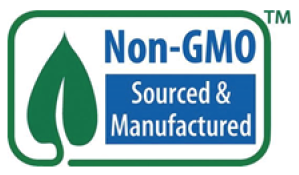Non-GMO Sourced & Manufactured Logo